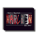 Horror Wedding Sign - Personalized Letter Art for Halloween Anniversary & Goth Decor