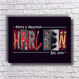 Horror Wedding Sign - Personalized Letter Art for Halloween Anniversary & Goth Decor