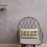 Letter Art Pillow Custom Sepia