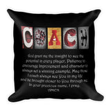 Cheerleading Coach Letter Art Pillow Bible Verse