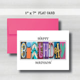 Corporate Personalized Birthday Card ~ Flat Cards ~Dentist Doctor