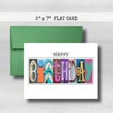Corporate Personalized Birthday Card ~ Flat Cards ~Dentist Doctor