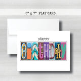 Corporate Personalized Birthday Card ~ Flat Cards ~Dentist Doctor