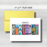 Corporate Personalized Birthday Card ~ Flat Cards ~Dentist Doctor