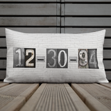 Date Pillow Custom