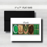 Baseball Coach Thank You Cards - 5x7 Cards With Color Envelope Options