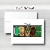 Baseball Coach Thank You Cards - 5x7 Cards With Color Envelope Options
