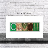 Baseball Coach Team White Background