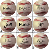 Baseball Christmas Ornament Metal