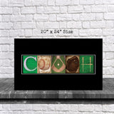 Baseball Coach Team Black Background