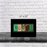 Baseball Coach Team Black Background