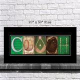 Baseball Coach Team Black Background