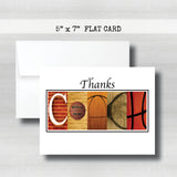 Basketball Coach Thank You Card~ Cards ~  Cards