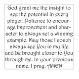 Bowling Coach Letter Art Pillow Bible Verse