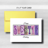 Sweet 16 Birthday Card ~  Cards ~ Pink & Lavender