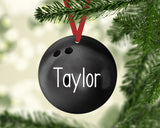 Bowling Christmas Ornament – Personalized Lightweight Tree Decoration Gift