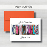 Anniversary Date & Name Card