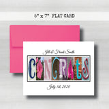 Anniversary Date & Name Card