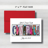 Anniversary Date & Name Card