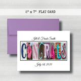 Anniversary Date & Name Card