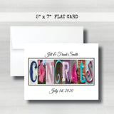 Anniversary Date & Name Card