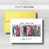 Anniversary Date & Name Card