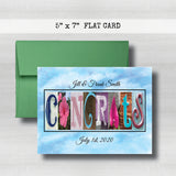 Anniversary Date & Name Card