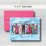 Anniversary Date & Name Card