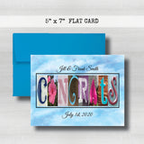 Anniversary Date & Name Card