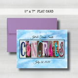 Anniversary Date & Name Card