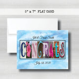 Anniversary Date & Name Card