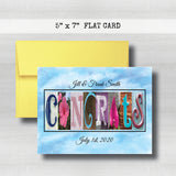 Anniversary Date & Name Card