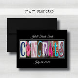 Anniversary Date & Name Card