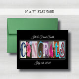 Anniversary Date & Name Card