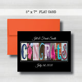 Anniversary Date & Name Card