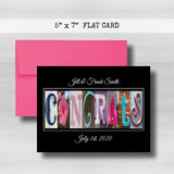 Anniversary Date & Name Card