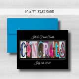 Anniversary Date & Name Card