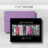 Anniversary Date & Name Card