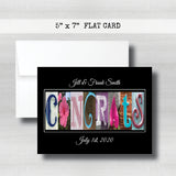 Anniversary Date & Name Card