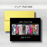 Anniversary Date & Name Card