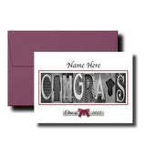 2026 Congrats Personalized White Background Senior Graduation Card Class of 2026