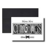 2026 Congrats Personalized White Background Senior Graduation Card Class of 2026