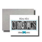 2026 Congrats Personalized White Background Senior Graduation Card Class of 2026