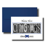 2026 Congrats Personalized White Background Senior Graduation Card Class of 2026