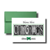 2026 Congrats Personalized White Background Senior Graduation Card Class of 2026