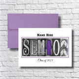 Personalized Graduation Card - Senior Class of 2025 | Glossy Finish, Customizable
