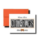 2026 Congrats Personalized White Background Senior Graduation Card Class of 2026