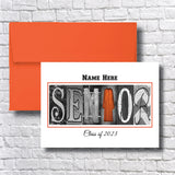 Personalized Graduation Card - Senior Class of 2025 | Glossy Finish, Customizable