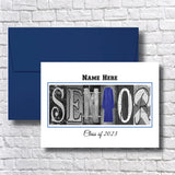 Personalized Graduation Card - Senior Class of 2025 | Glossy Finish, Customizable