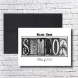 Personalized Graduation Card - Senior Class of 2025 | Glossy Finish, Customizable